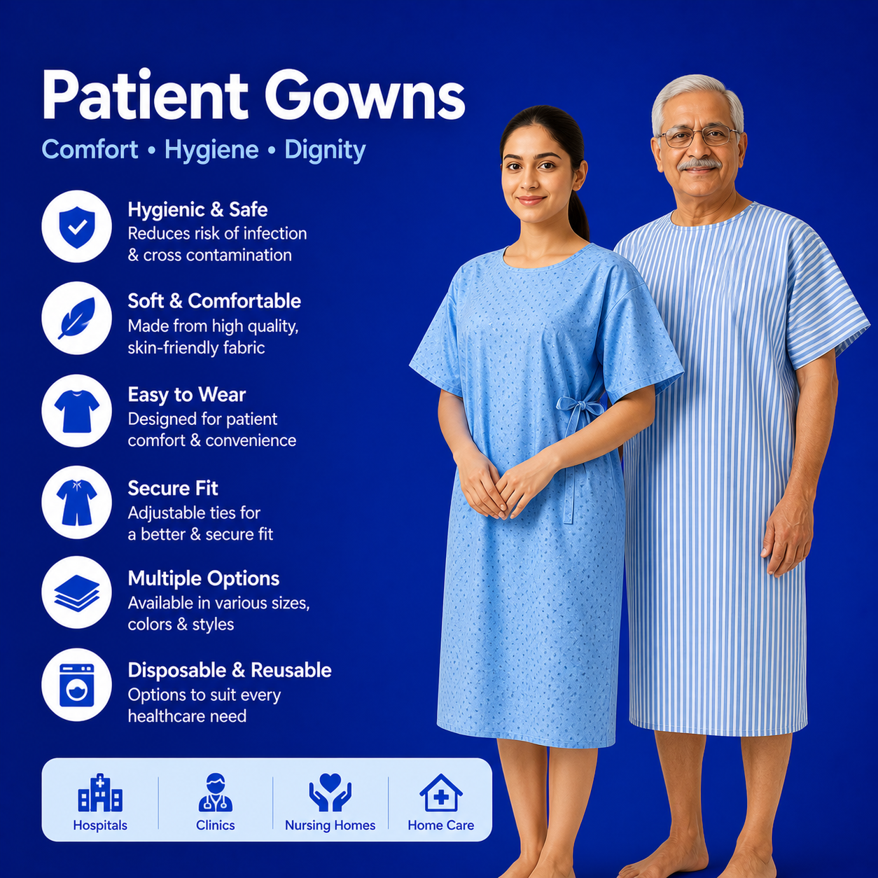 Patient Gown Manufacturer in India